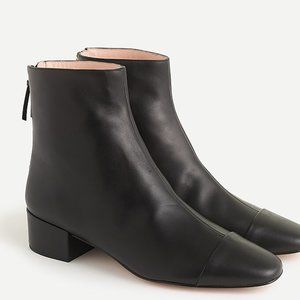 J.Crew Cap Toe Ankle Books Black Size 8.5